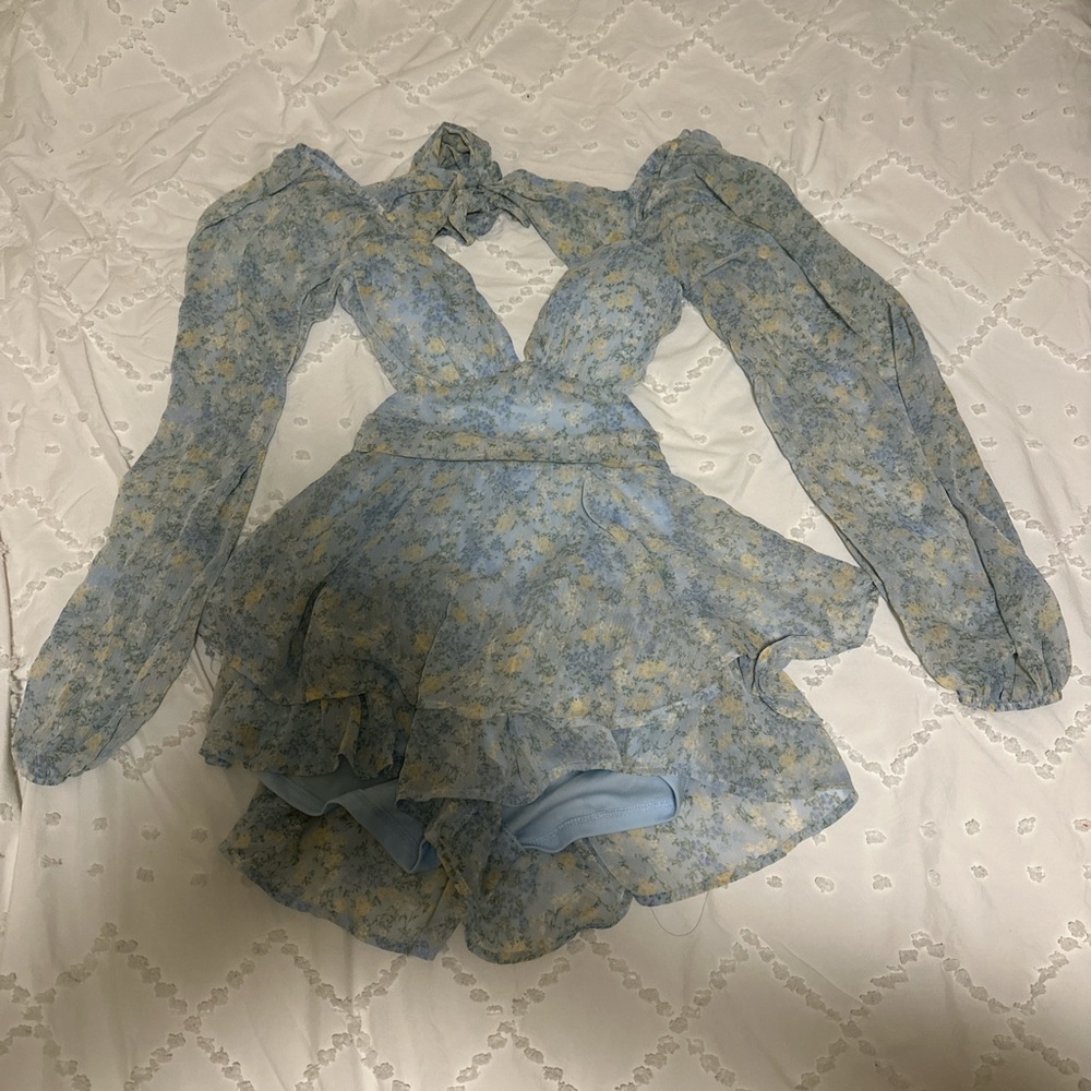 Altar’d State Floral Long Sleeve Romper